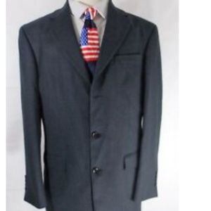 NAUTICA  Blazer Black/Navy 100% LAMBSWOOL Size 40L